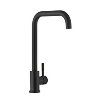 Køkkenarmatur m/kantet tud sort